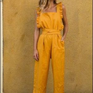 Posse Rider Jumpsuit in Mustard